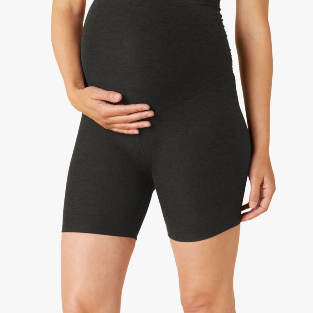Spacedye Maternity Biker Short Beyond the Bump